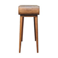 Amaya Chestnut Nordic Style Console Table front view
