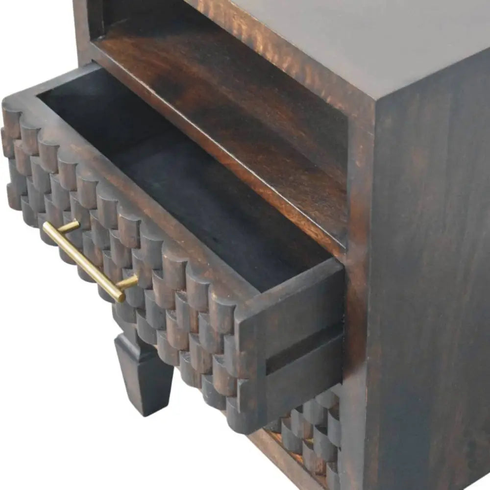 Cadiz Carved Bedside Table