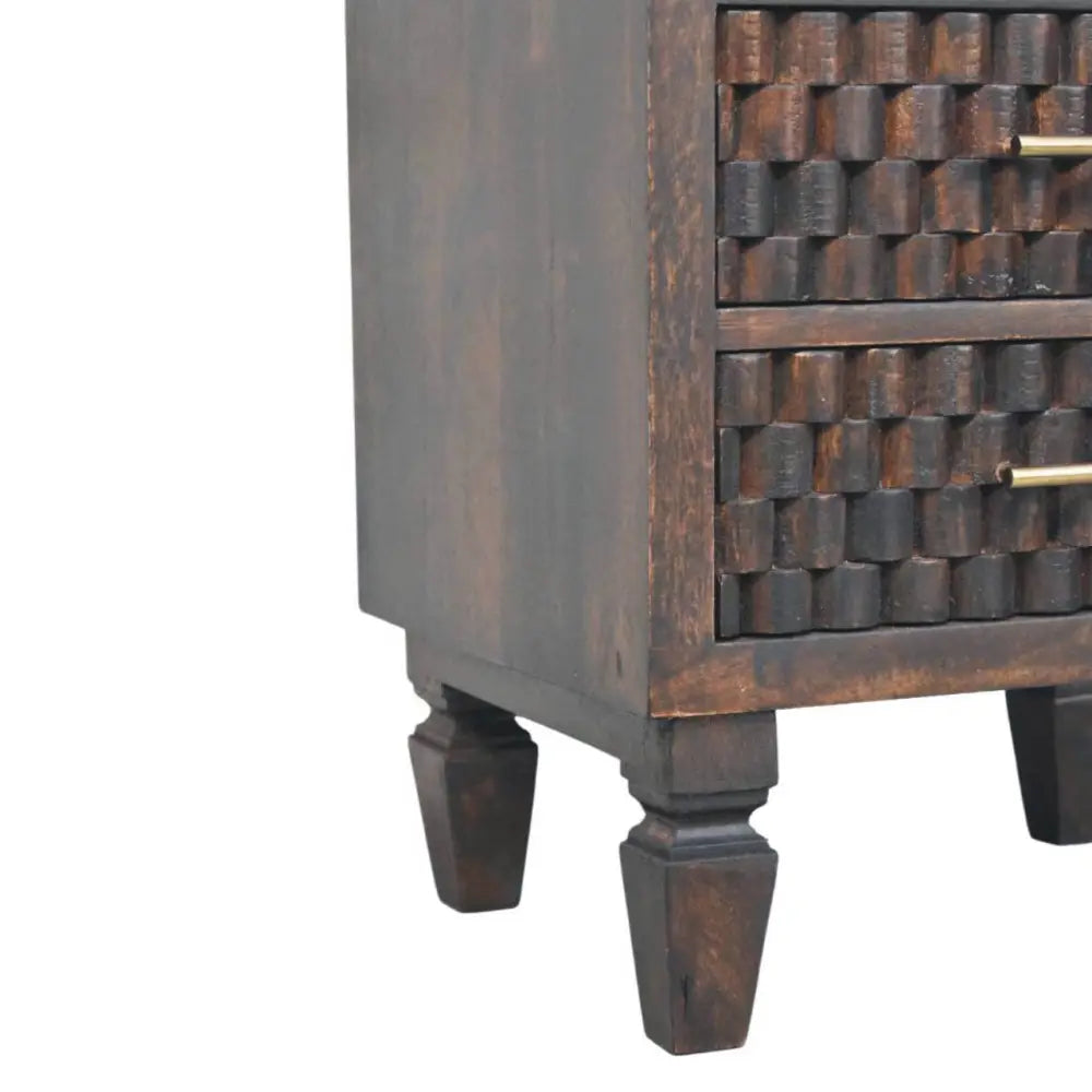Cadiz Carved Bedside Table