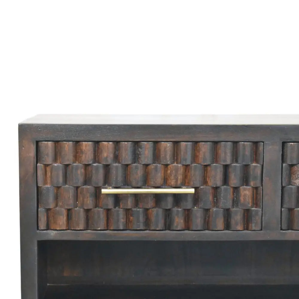 Cadiz Carved Shoe Storage Bench