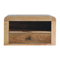 Chunky Oak Floating Bedside - Nightstands