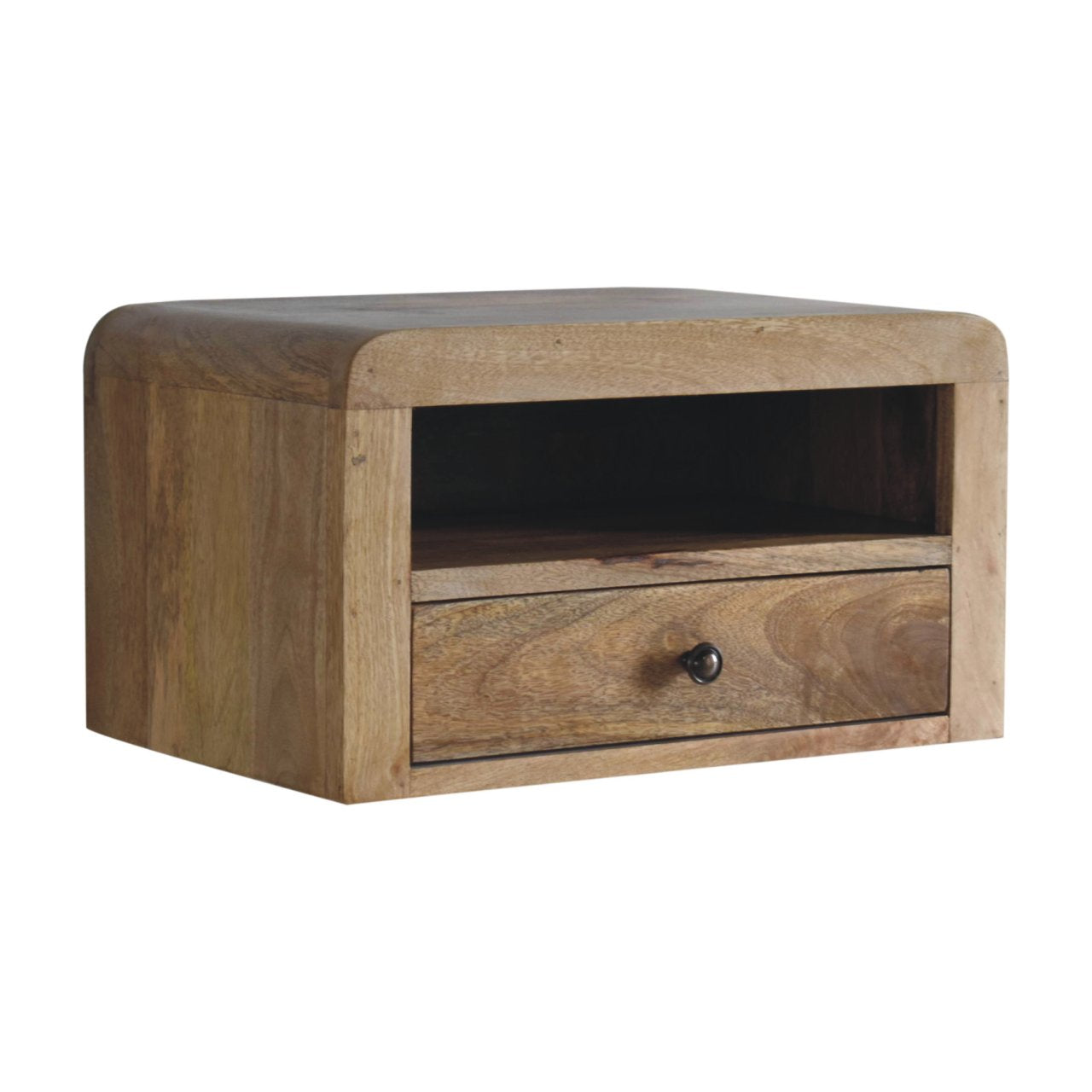 Chunky Oak Floating Bedside - Nightstands