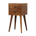 Mini 2 Drawer Chestnut Nightstand - Nightstands