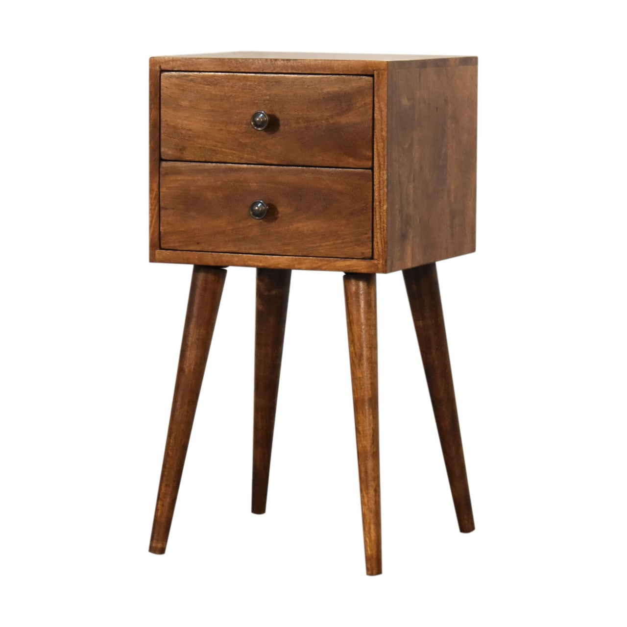 Mini 2 Drawer Chestnut Nightstand - Nightstands