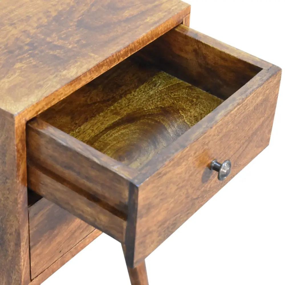 Mini 2 Drawer Chestnut Nightstand - Nightstands