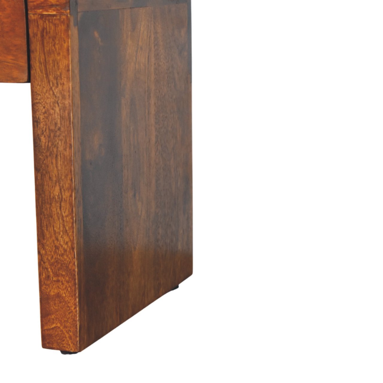Mini Darcy Chestnut Nightstand-Curved Edges - Nightstands