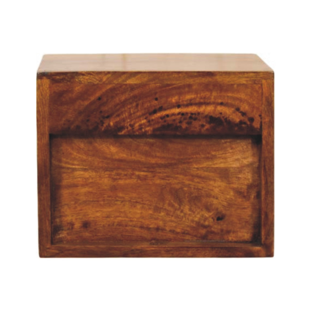 Solis 1 Drawer Chestnut Wall Mounted Nightstand back view