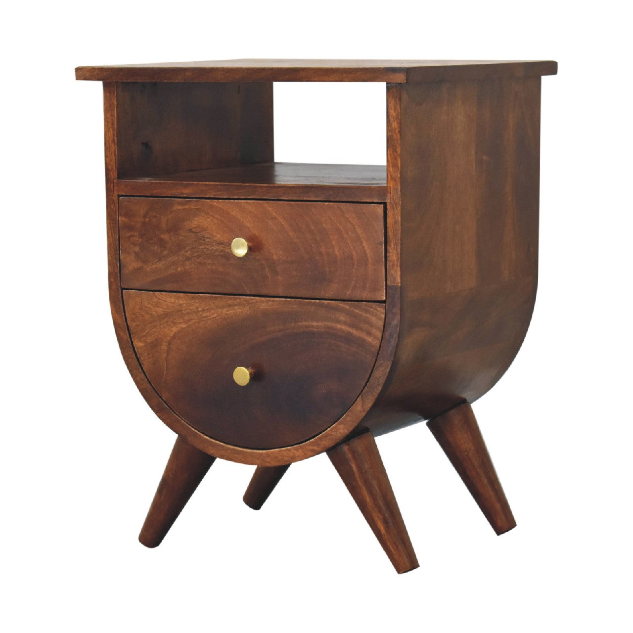 Split Chestnut Nightstand - Nightstands
