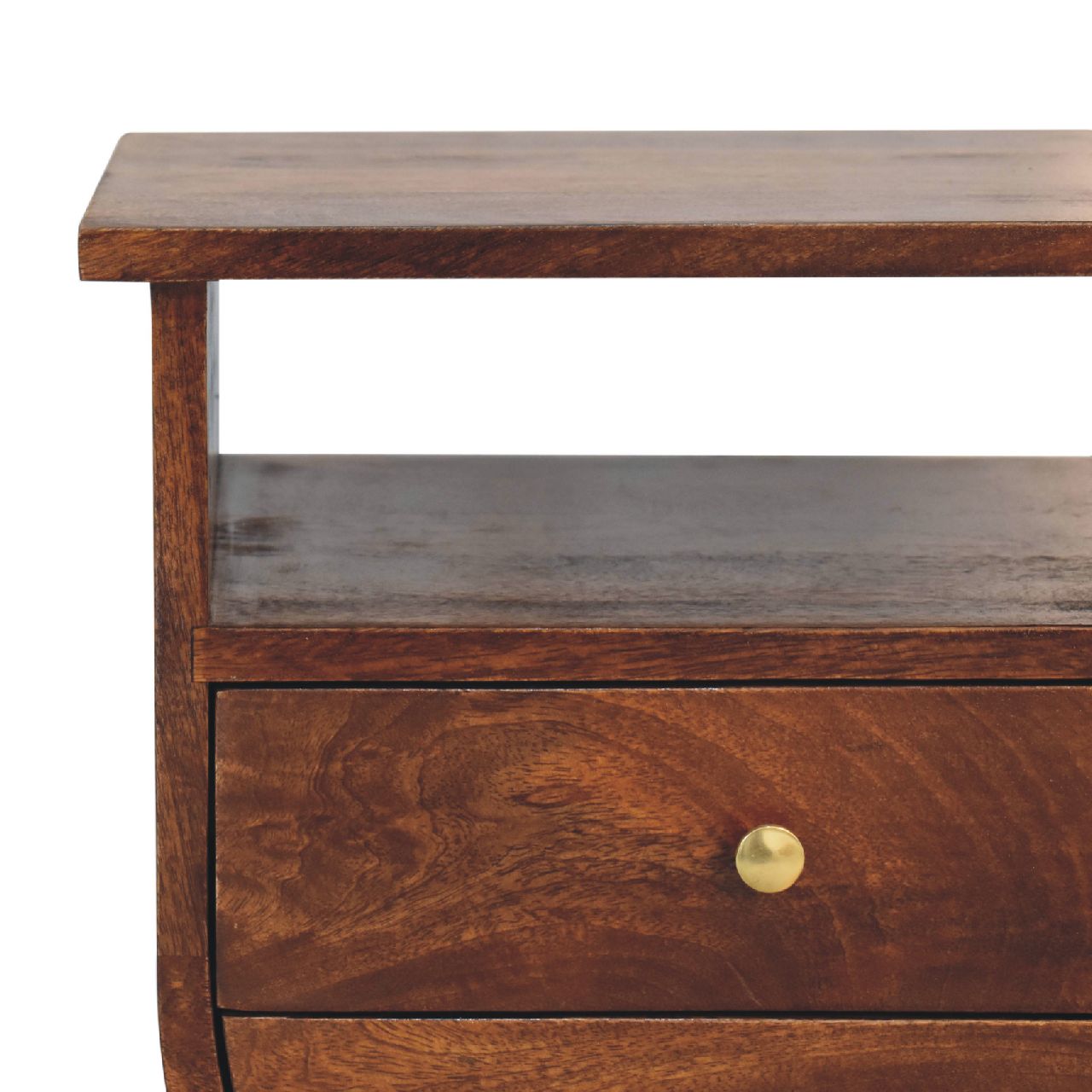 Split Chestnut Nightstand - Nightstands